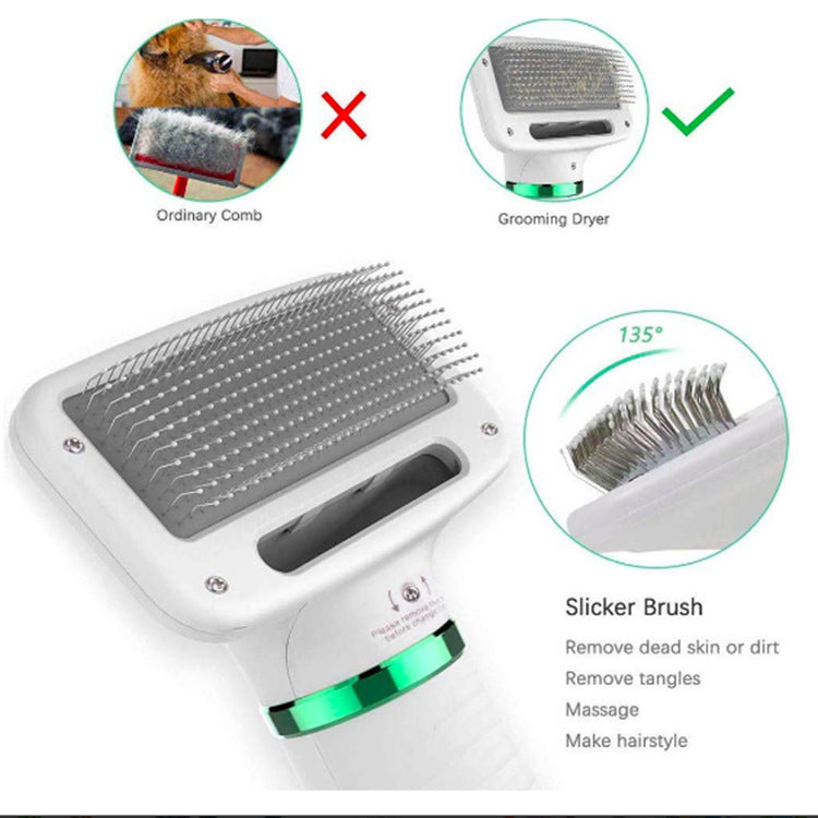 2-in-1 Dog Hair Dryer Brush