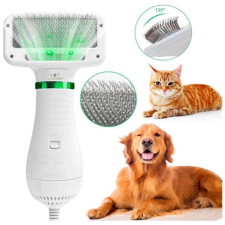 2-in-1 Dog Hair Dryer Brush