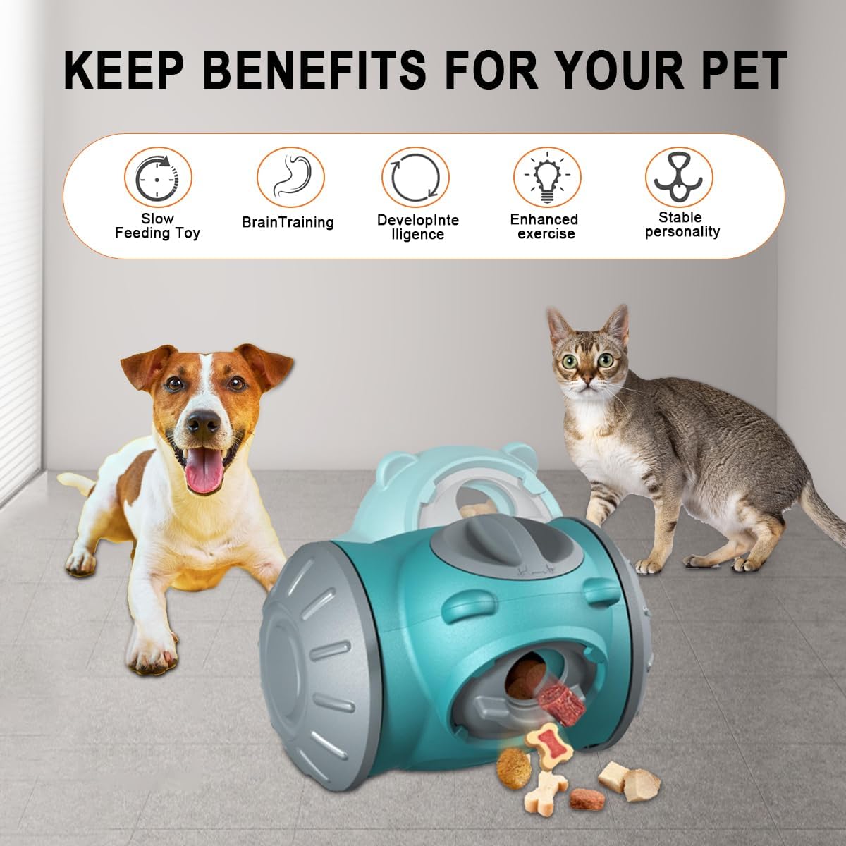 Dog Interactive Feeder Tumbler