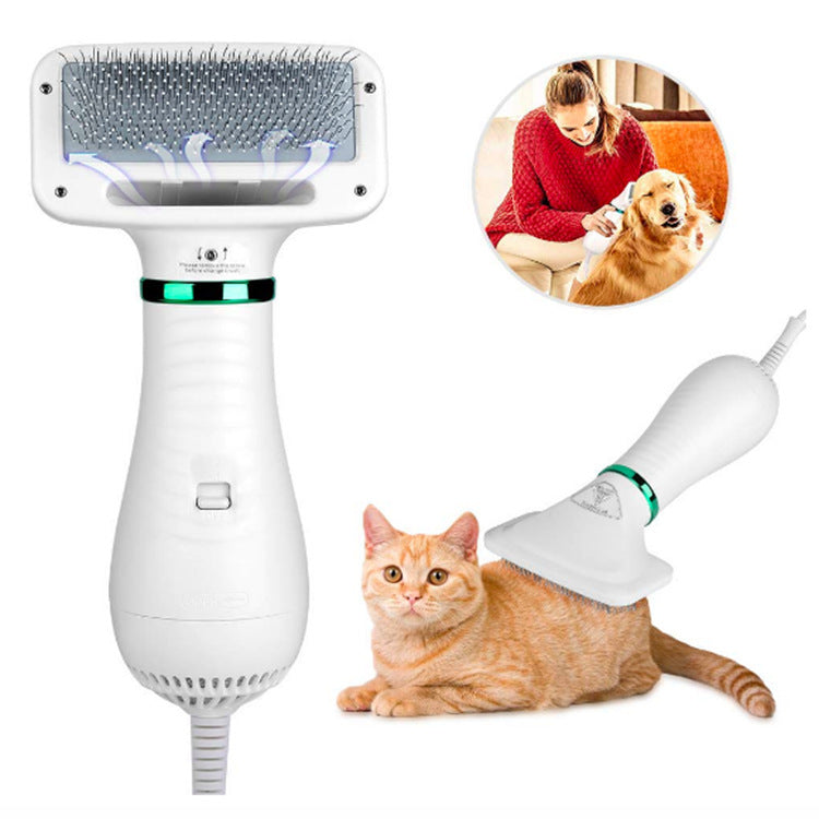 2-in-1 Dog Hair Dryer Brush
