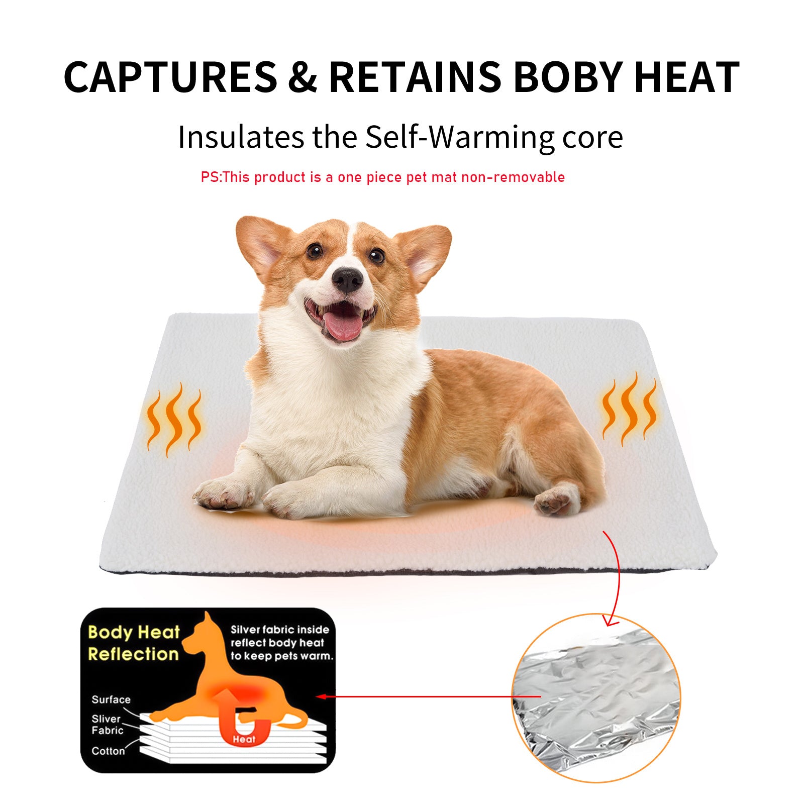 Self-Heating Winter Pet Mat