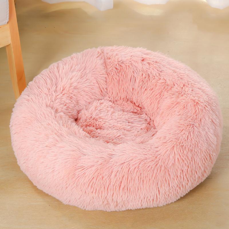 Soft Fluffy Dog Donut Bed