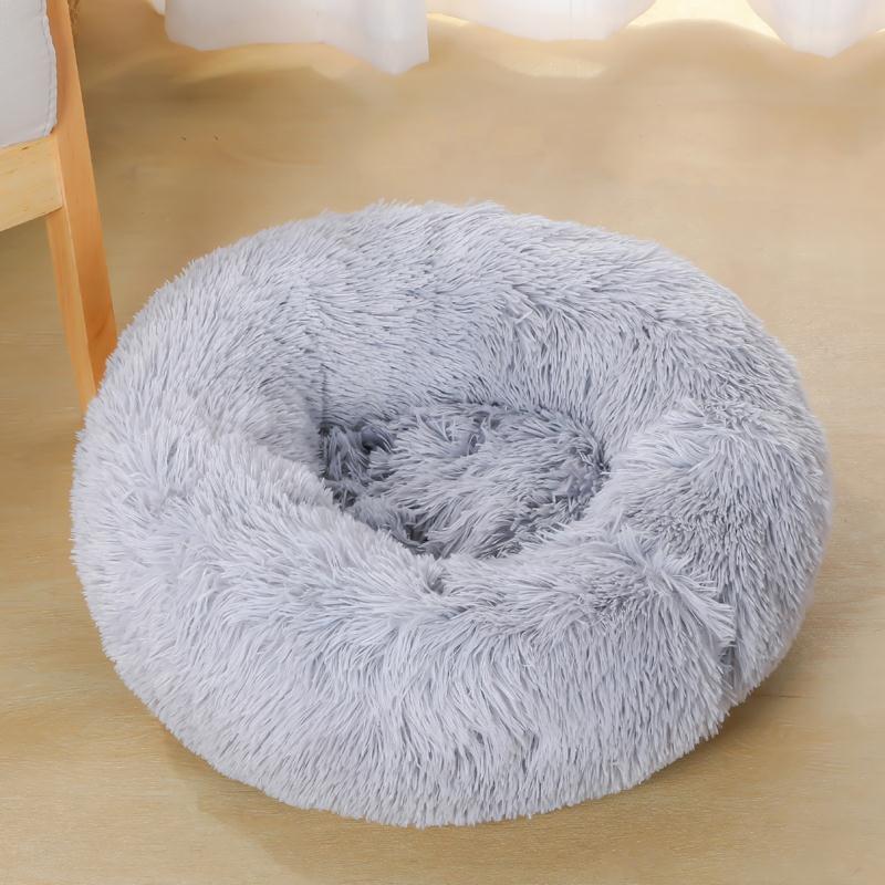 Soft Fluffy Dog Donut Bed
