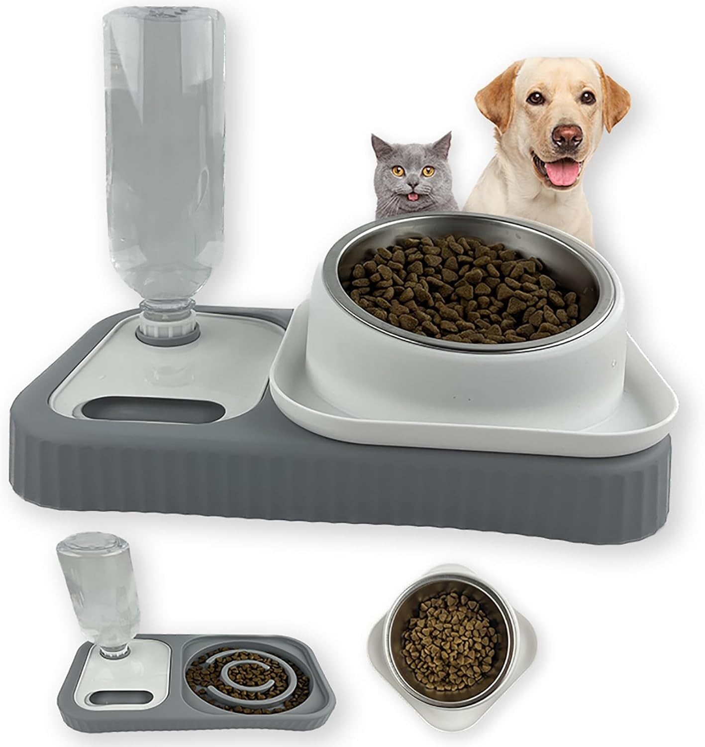 Raised Double Feeder Set
