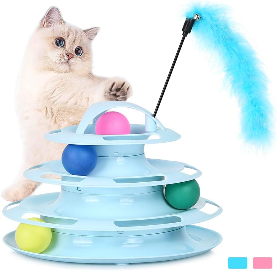 Multi-Level Cat Tower Track