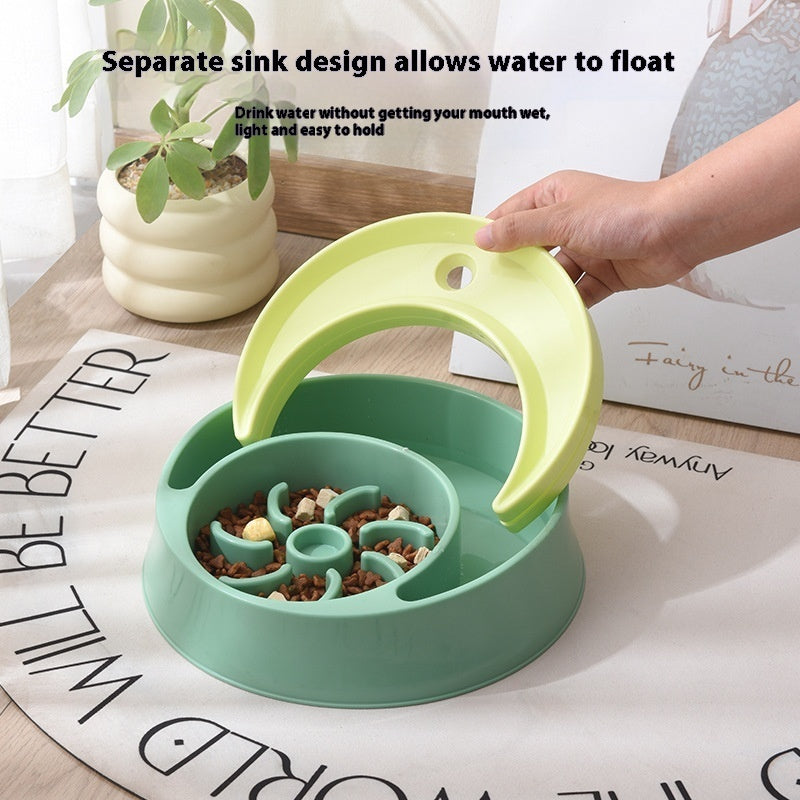Water & Slow Feeder Pet Bowl
