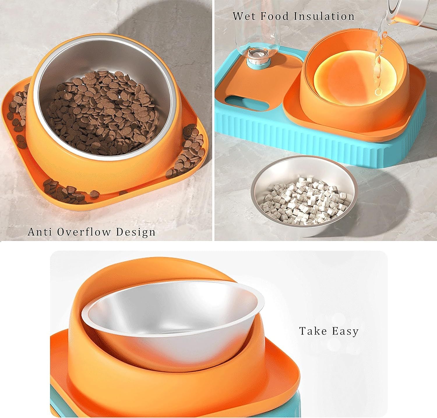 Raised Double Feeder Set