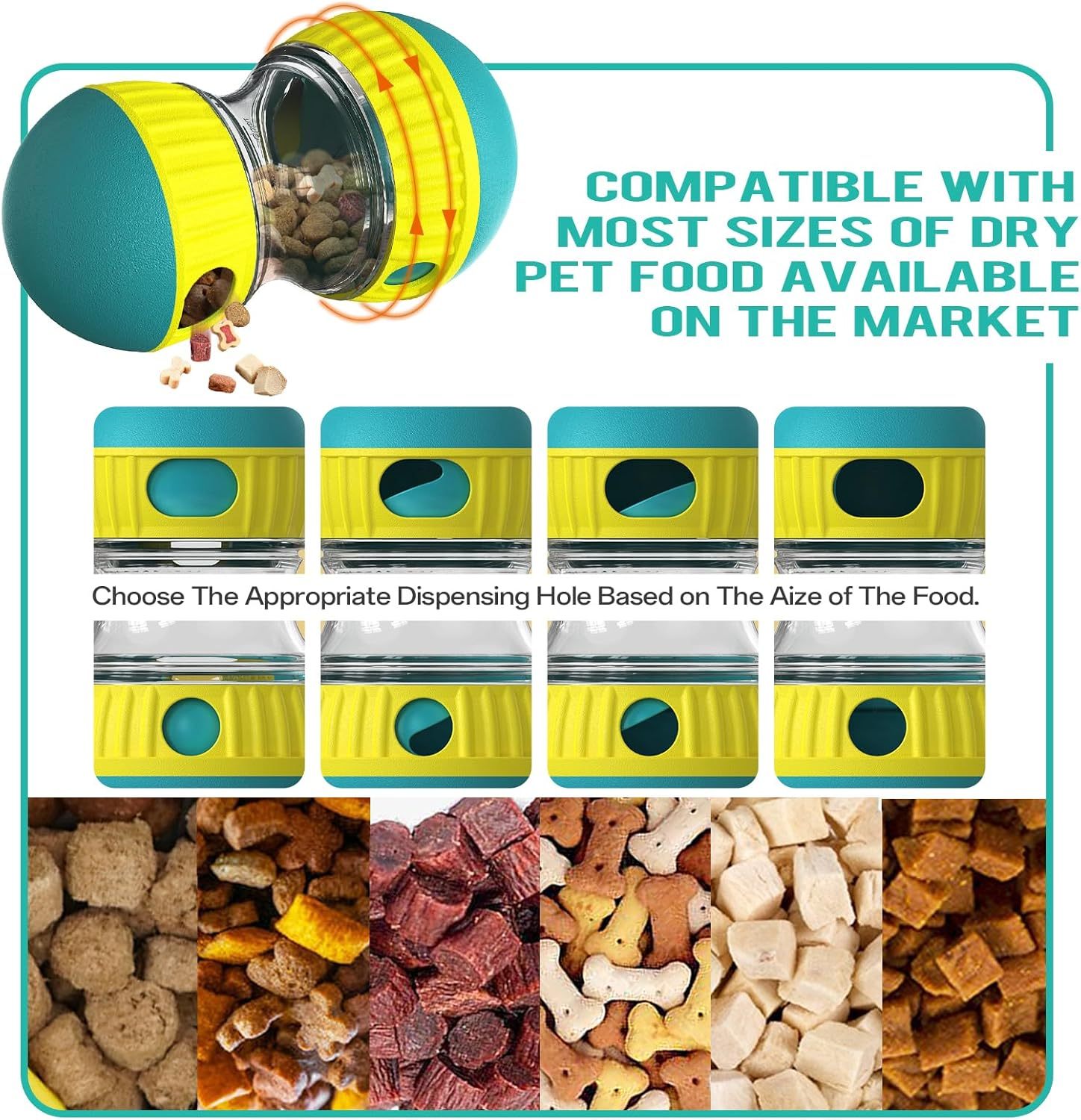 Rolling Slow Feeder Dog Toy