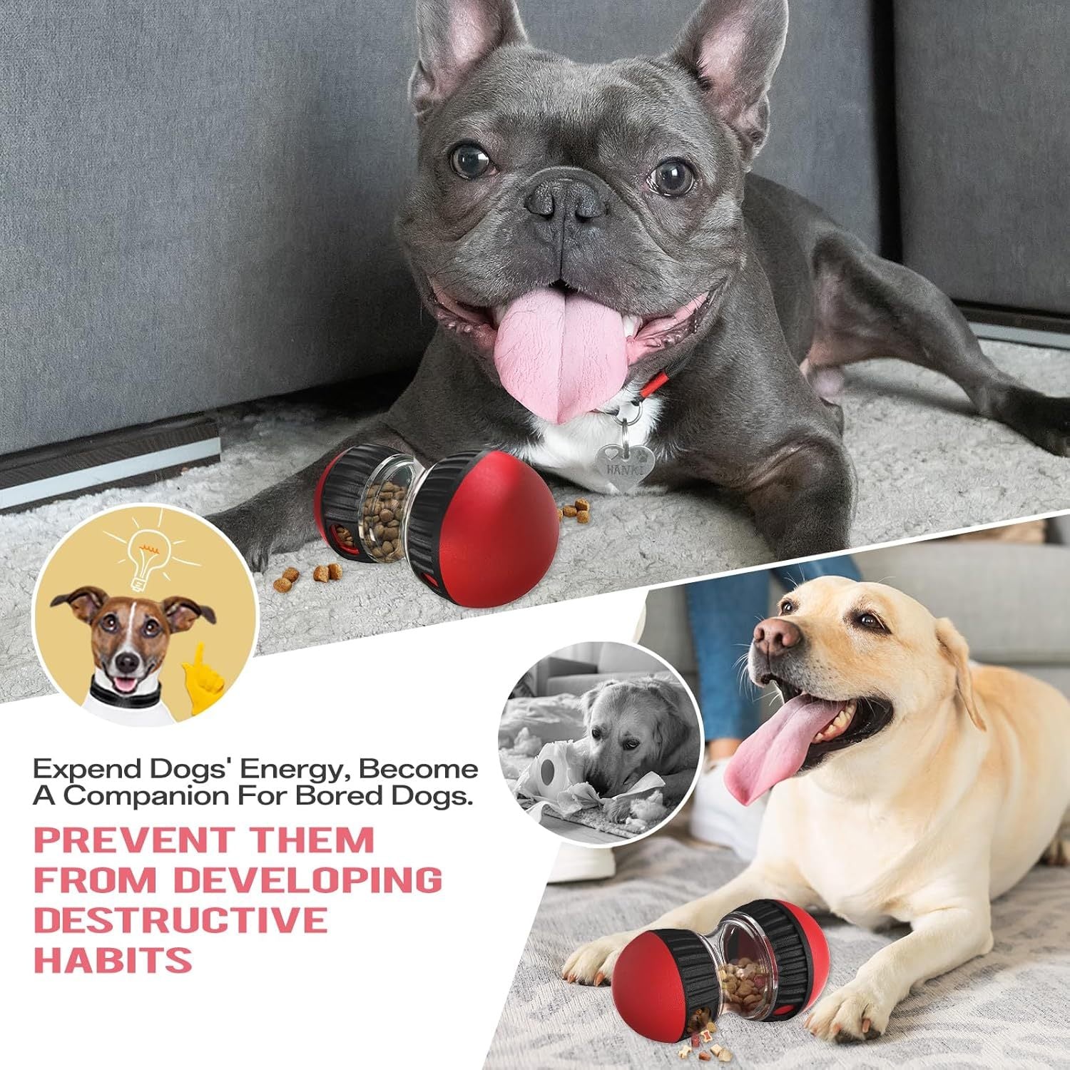 Rolling Slow Feeder Dog Toy
