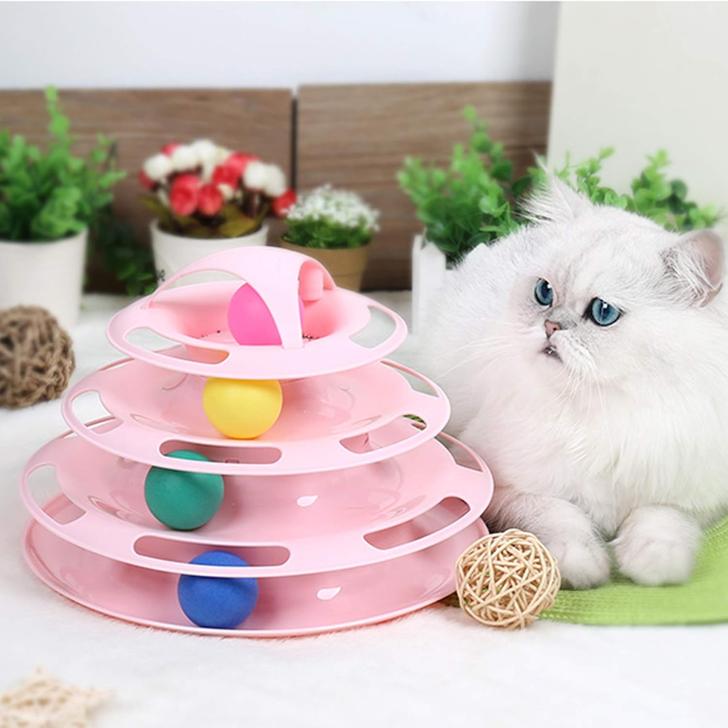 Multi-Level Cat Tower Track