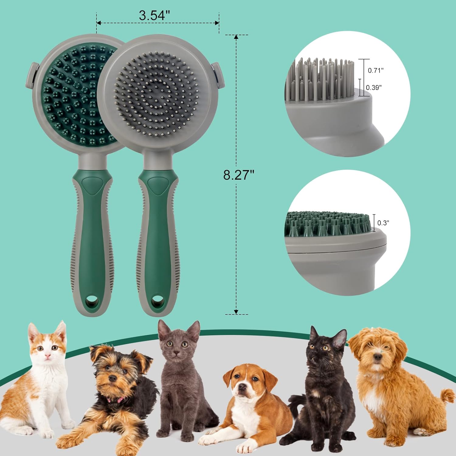 Self-Cleaning Pet Hair Brush