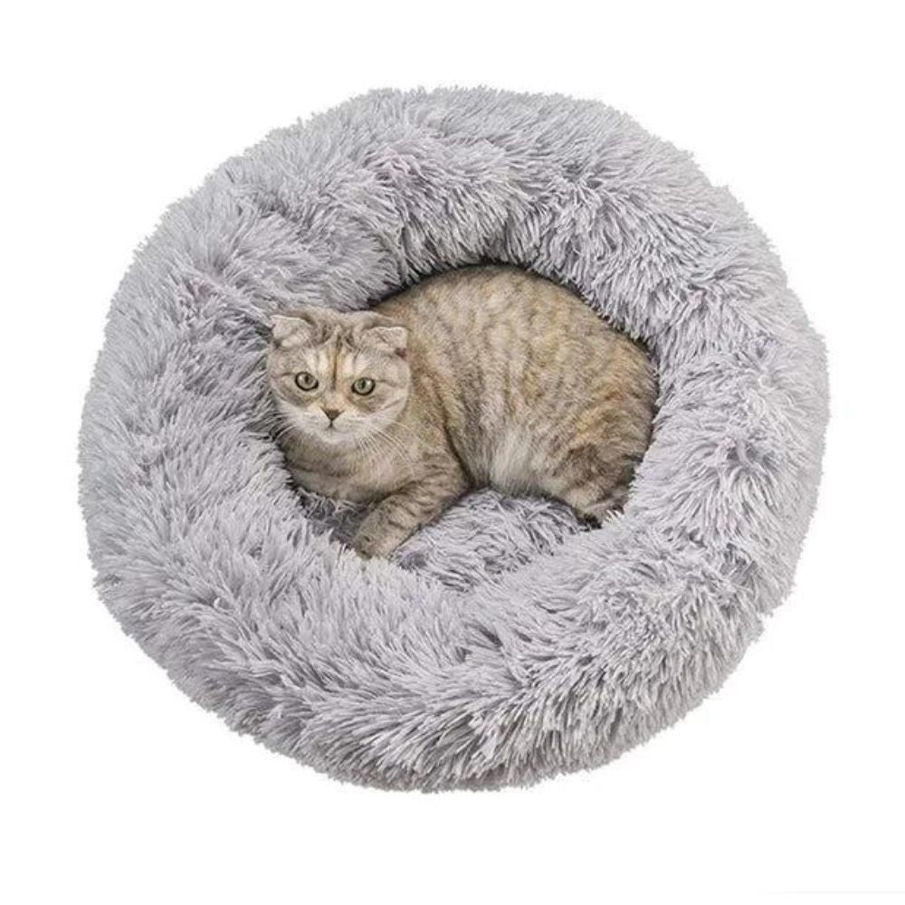 Soft Fluffy Dog Donut Bed