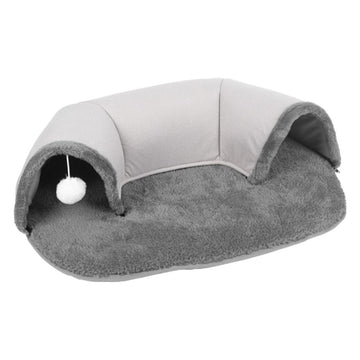U-Shaped Cat Tunnel Bed