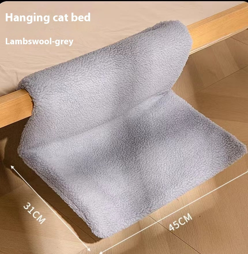 L-Shaped Plush Cat Hammock