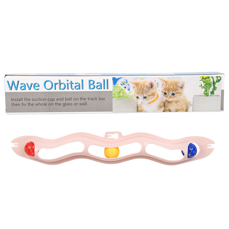 Window Sucker Cat Ball Toy