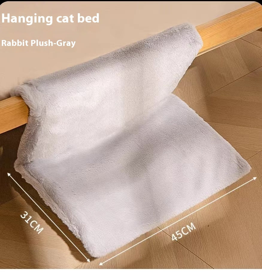 L-Shaped Plush Cat Hammock