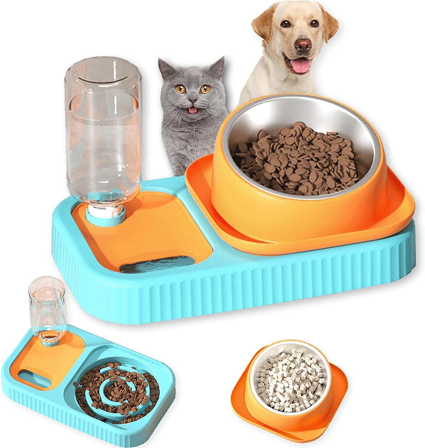 Raised Double Feeder Set