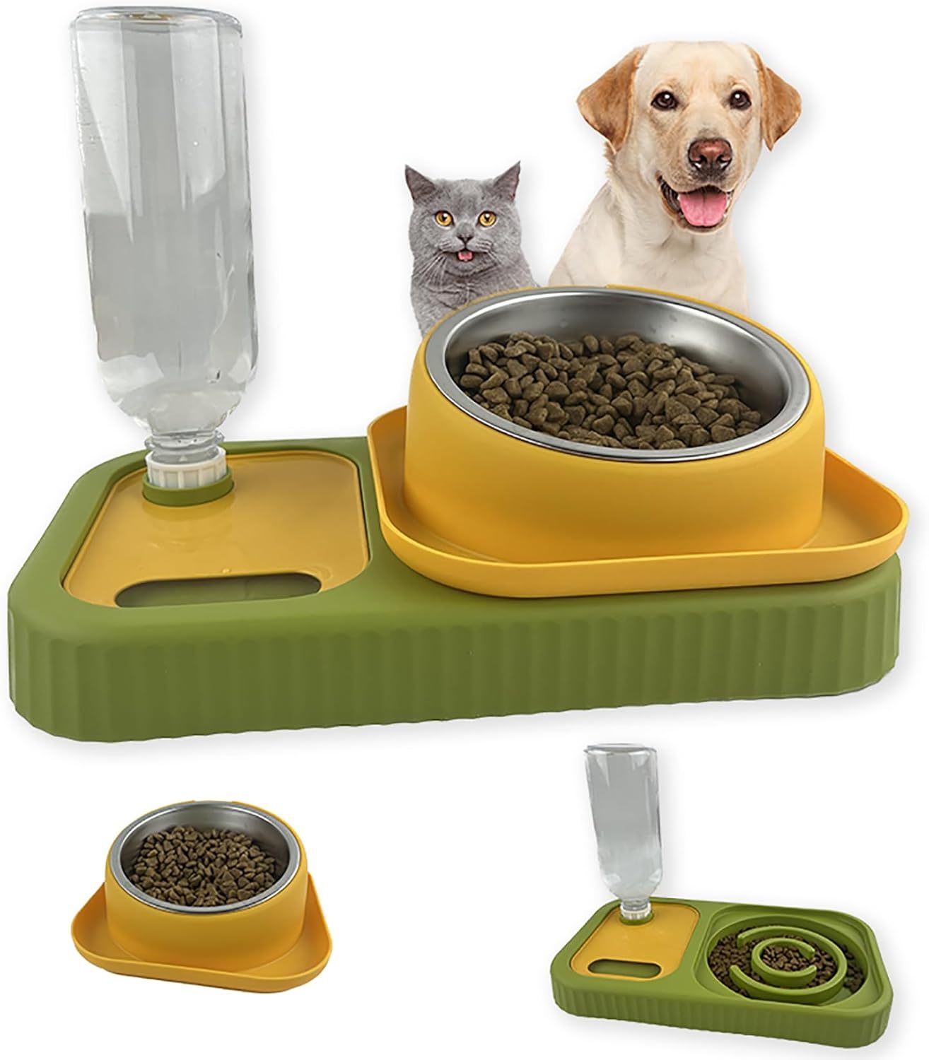Raised Double Feeder Set