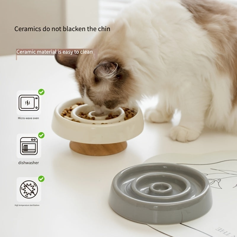 Ceramic Slow Feeder Bowl